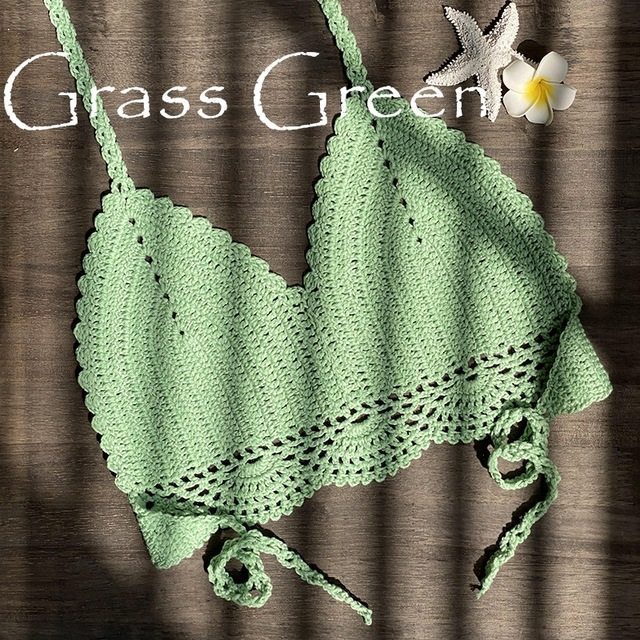 New Bikini Top Handmade Crochet Women Boho Beach Brale